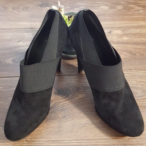 Stuart Weitzman Black Suede High Heels Shoes - Picture 1 of 8